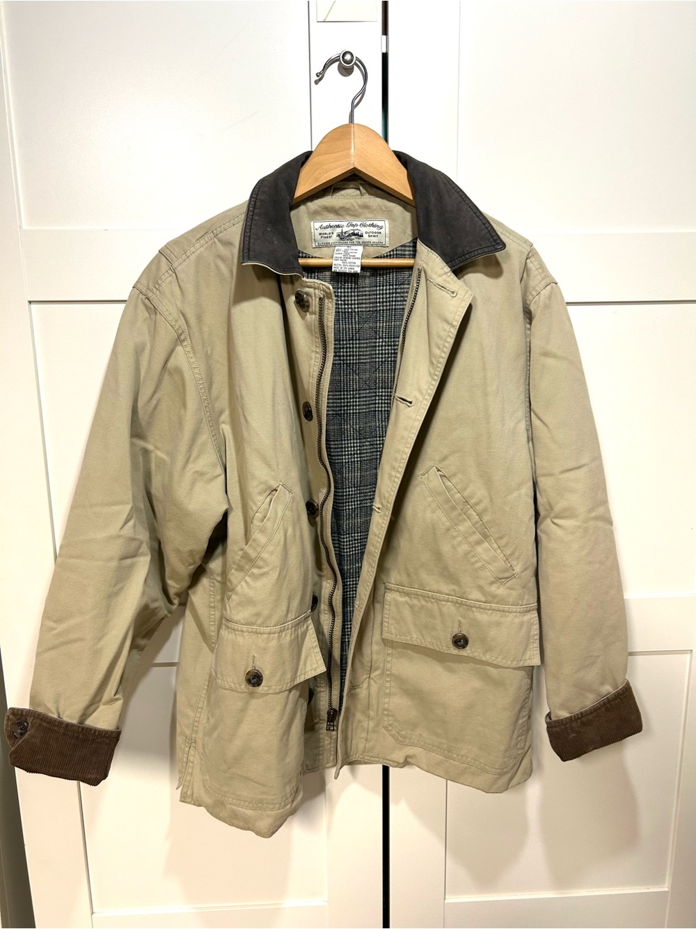 Vintage Y2K Gap Khaki Utility Jacket runs LARGE SEE MEASUREMENTS - Picture 3 of 15